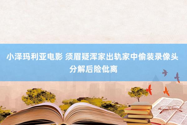 小泽玛利亚电影 须眉疑浑家出轨家中偷装录像头 分解后险仳离